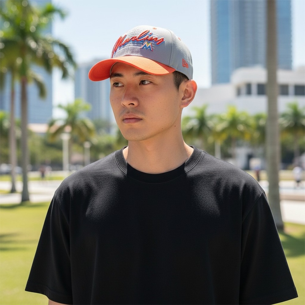 Vintage Miami Marlins '47 Fitted Stretch Baseball Cap